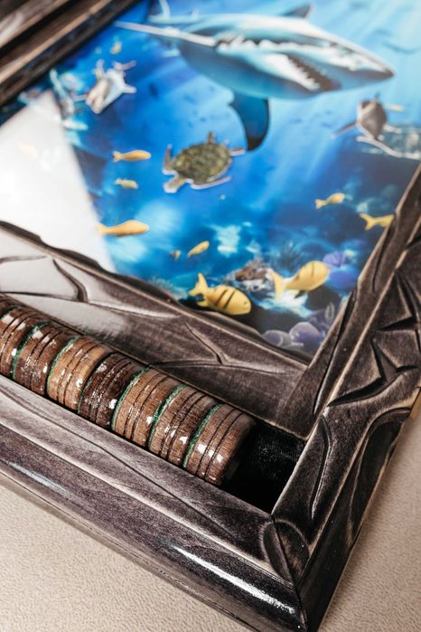 Шикарні нарди з плаваючими рибками і 3D картинкою