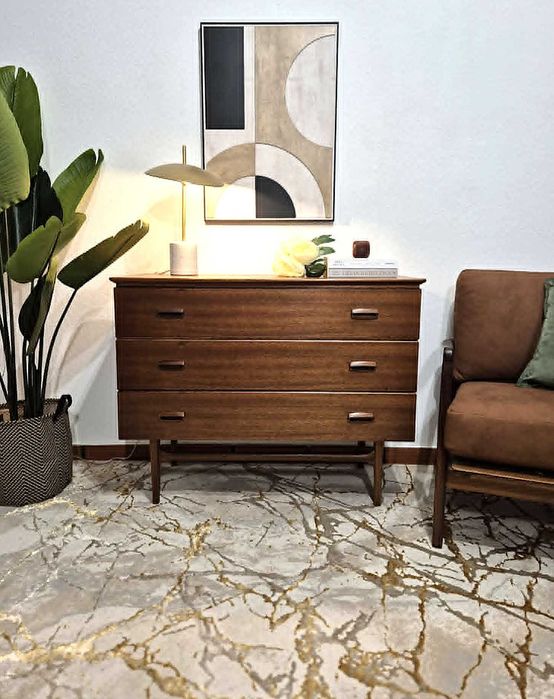 Comoda Olaio Baltico / Mesa de Apoio / Vintage / Anos 60-70 / Movel / Quarto