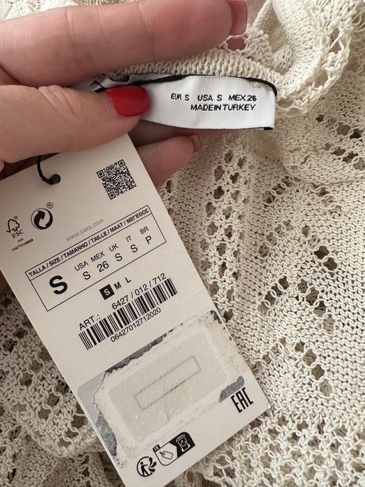 Пляжна туніка zara S
