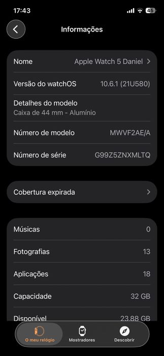 Apple watch serie 5 44mm