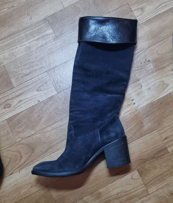 Італійські жіночі чоботи Vero Cuoio з натуральної замші