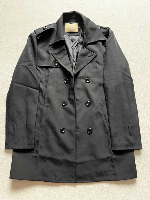 Trencz męski czarny