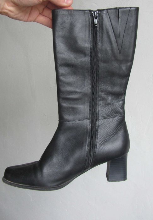 Сапоги на каблуке Clarks стелька 25 см