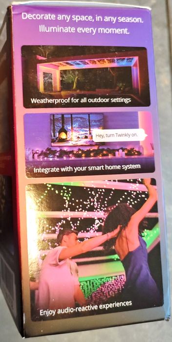 Lampki choinkowe smart Twinkly Strings  RGB 600 Led 48m