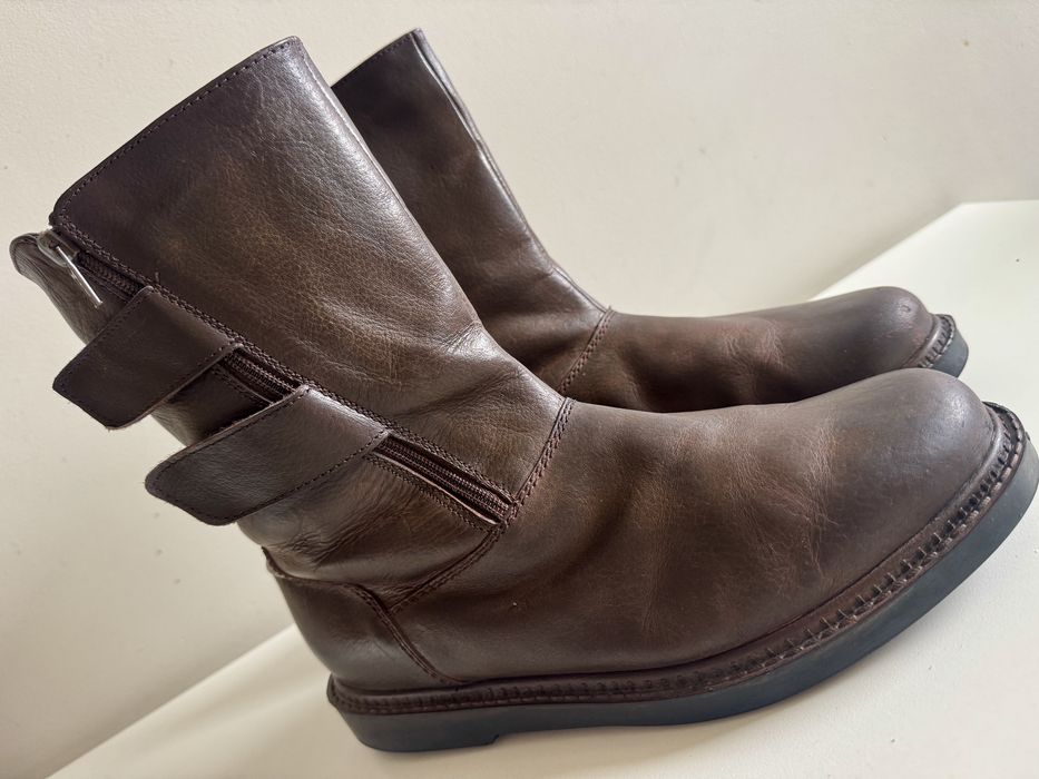 Męskie botki/kozaki skórzane 42 – ocieplane, antypoślizgowe