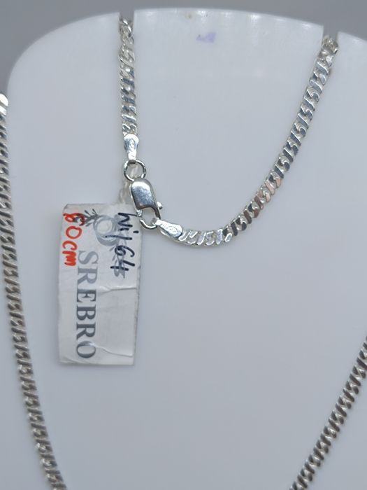 Męski srebrny łańcuszek srebro 925 długość 60cm