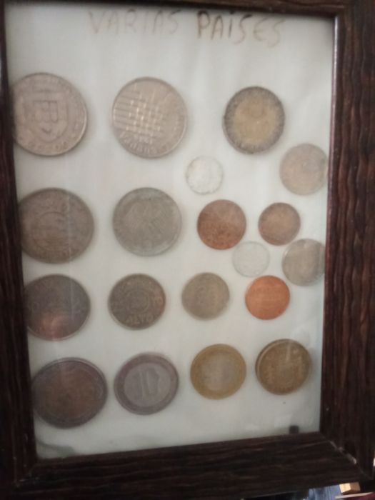 Moedas antigas. Portugal e vários países