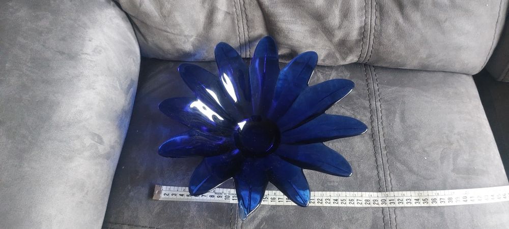 Saladeira, fruteira ou taça vidro azul