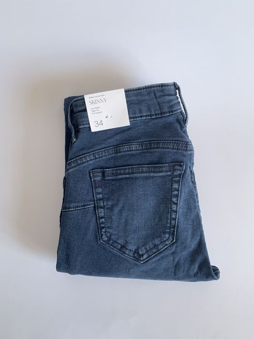 Nowe jeansy Mango spodnie skinny push-up pushup granatowe niebieskie