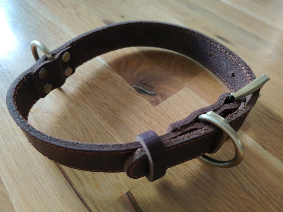 Obroża dla psa, skórzana 62 cm długości