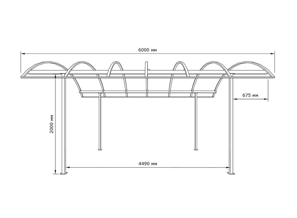 Арочний навіс, Навіс Збери сам, Конструктор навісу 6х3