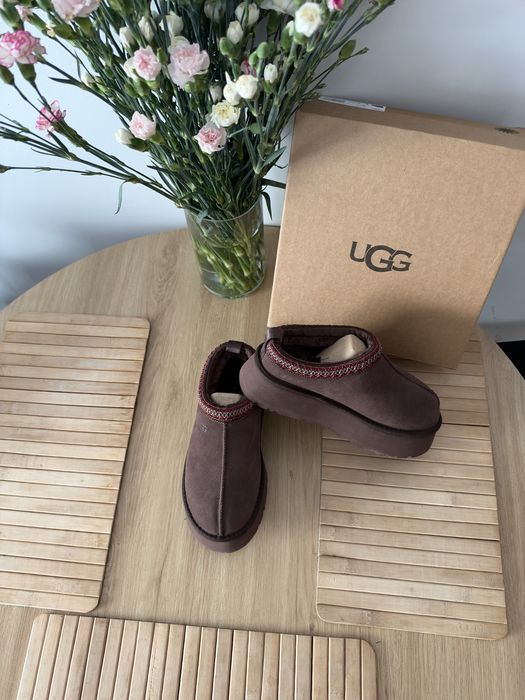 UGG Tazz Chocolate Dark Brown Platform Platforma