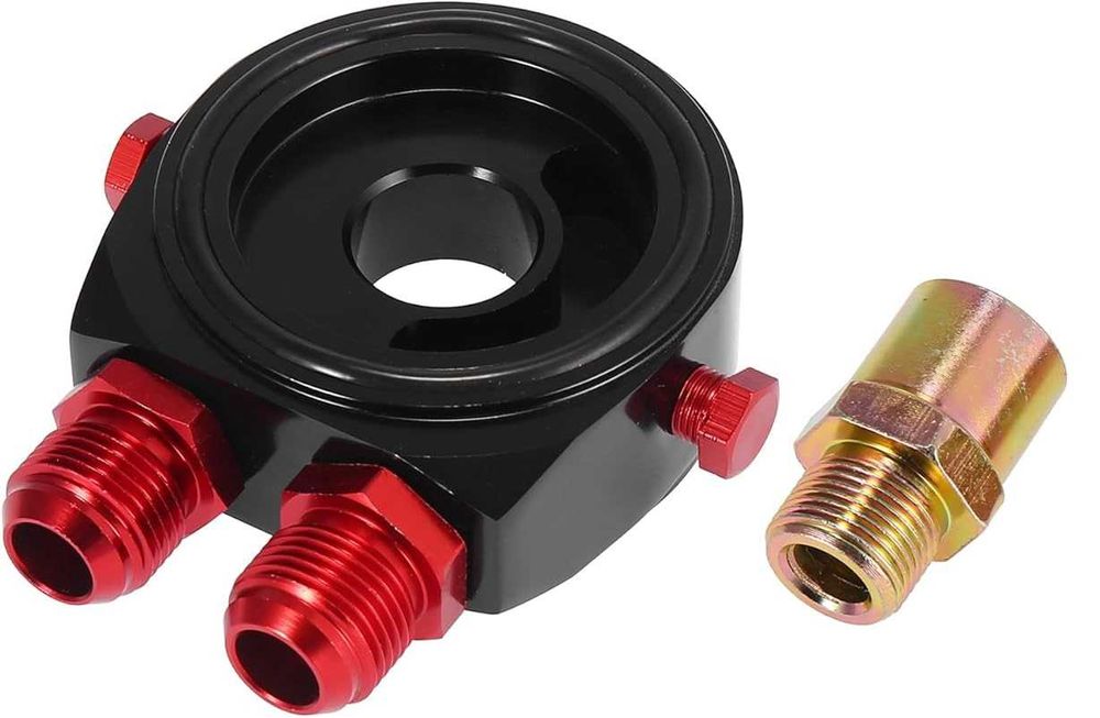 Bolacha Adaptação Radiador Óleo Universal - Preto / Cinzento