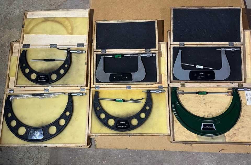 Conjunto de micrómetros exteriores