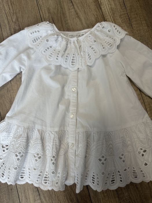 Біла сукня zara 92р
