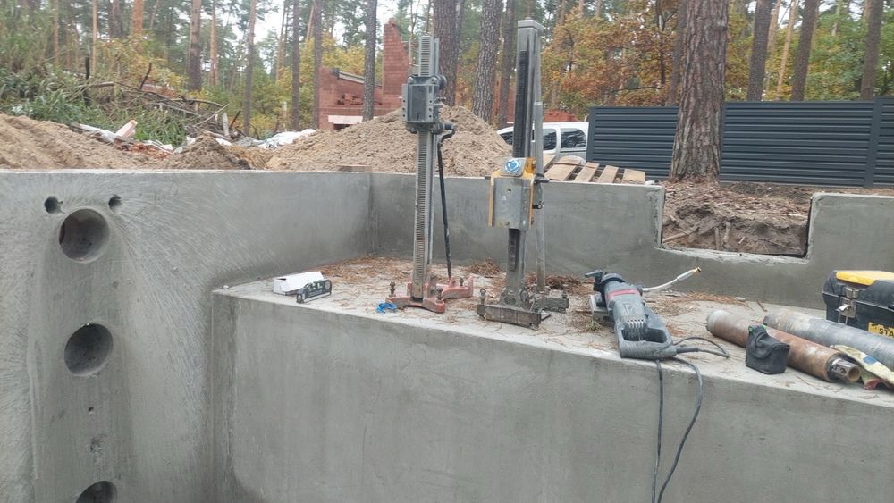 Алмазне буріння стін | отвори та різка бетону. Київ та область