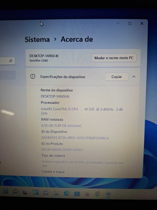 Toshiba Satellite C660 | Intel Core i5 | 6GB RAM | SSD Rápido