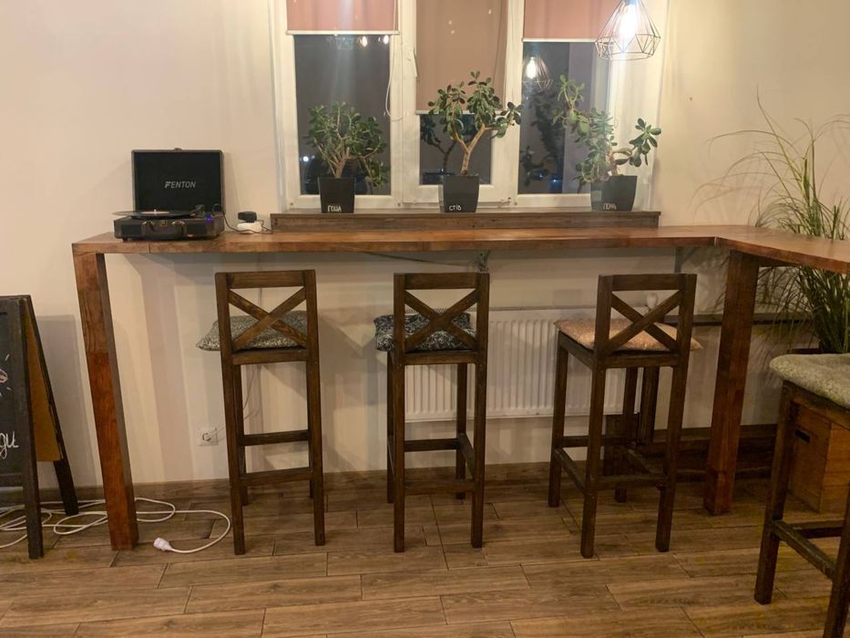 Стілець барний дерево