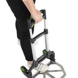 Carro de transporte dobrável alumínio até 70 kg