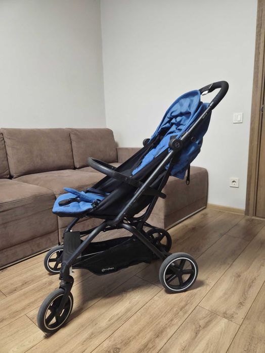 Візочок Cybex Eezy S+2 Navy Blue з дощовиком і підстаканником, б/в