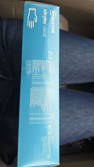 Mercator nitrylex rękawiczki niebieskie xl