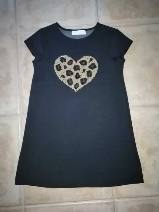 Vestido preto para menina tamanho 7/8 anos marca Zara