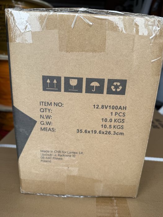 АКУМУЛЯТОР 100Ah батарея LEXTON З BMS LiFePO4 12.8V 150A 1280Wh