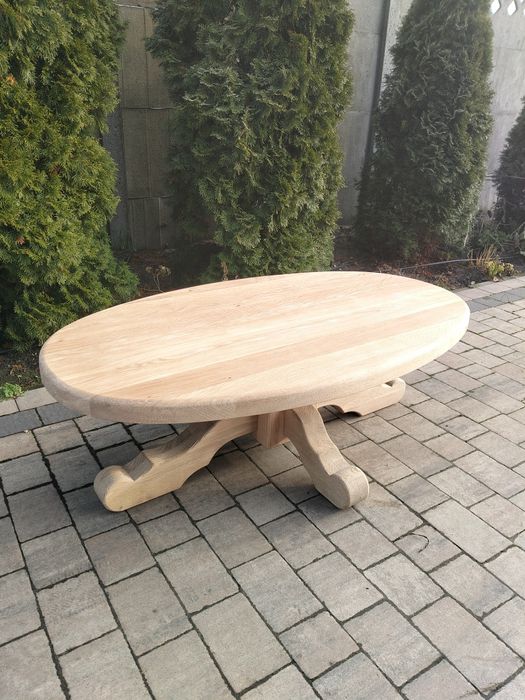 Stolik kawowy dębowy oczyszczony