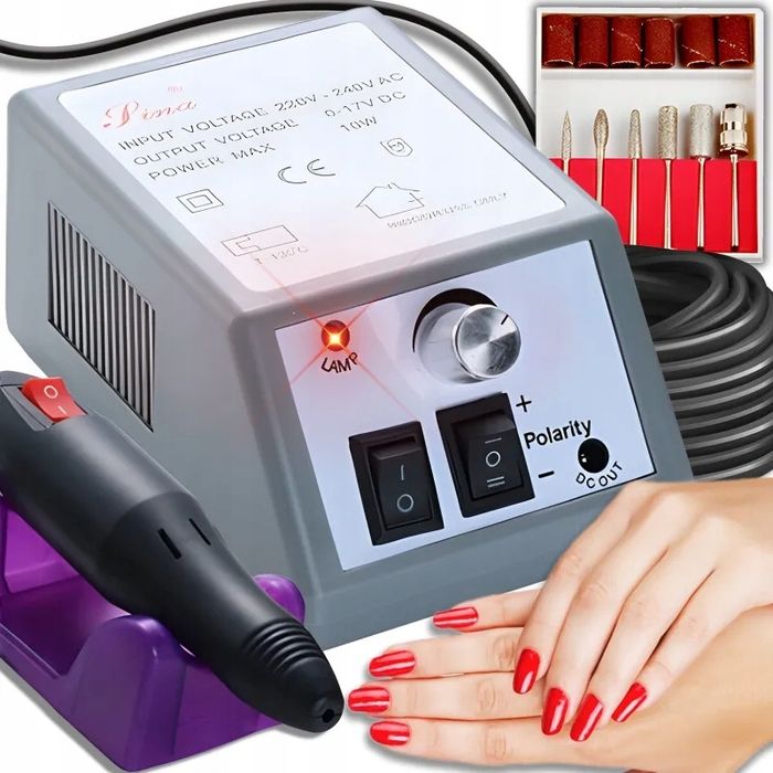 Frezarka do paznokci manicure pedicure SZARA mercedes 10W U010