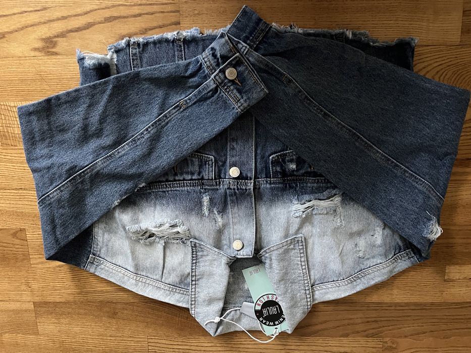 Kurtka jeansowa katana ombre L