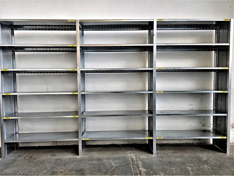 Regał Magazynowy 40x230x393/18p Metalowy Półkowy Ocynk Garaż Warsztat