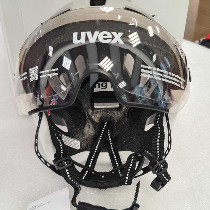 Kask rowerowy UVEX Finale Visor sand-white matt 56-61 cm