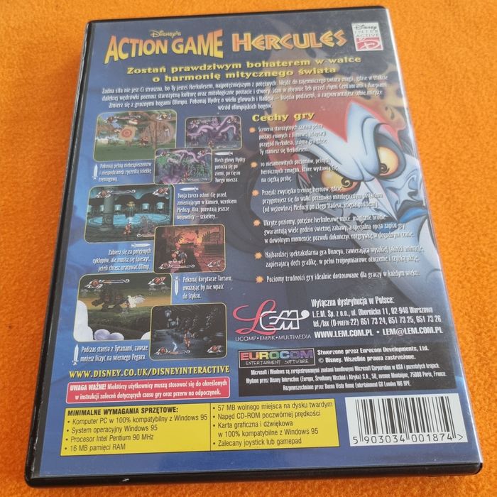 Disney Action Game Hercules PC Polskie wydanie