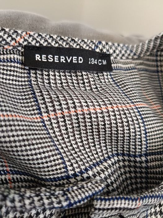 Sukienka w kratkę Reserved elegancka sportowa