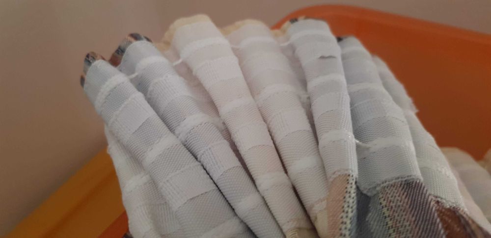 Cortinados tecido resistente 2 unidades (Oferta das argolas)