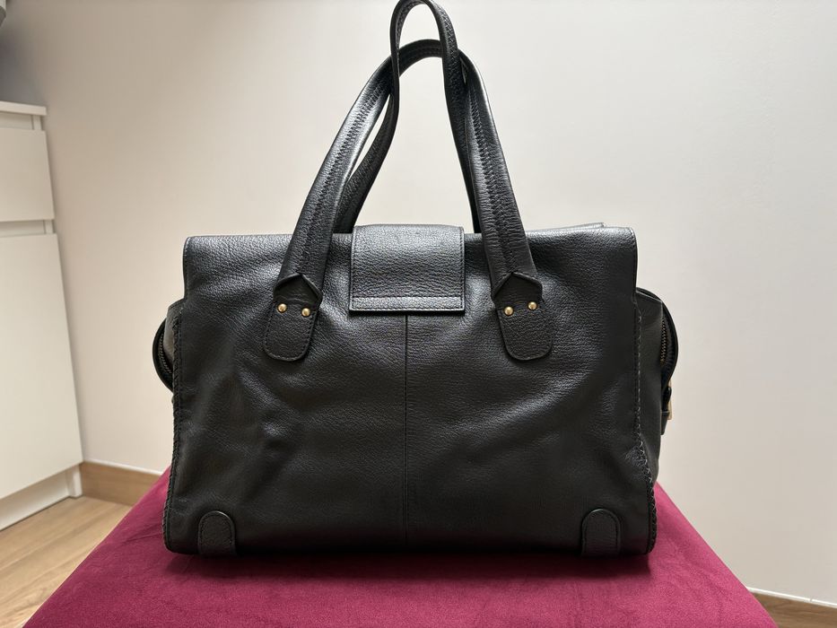 Toreba Guess Lux, 100% skóra, ORYGINAŁ, czarna, pojemna