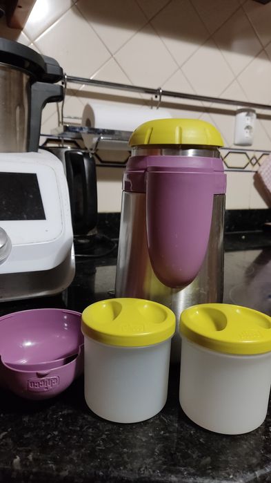 Termo inox Chicco - porta alimentos e biberão