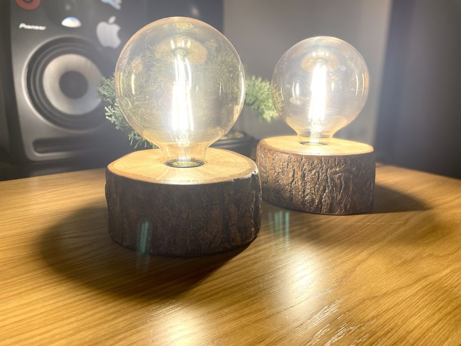 Candeeiros rústicos para mesinha de cabeceira