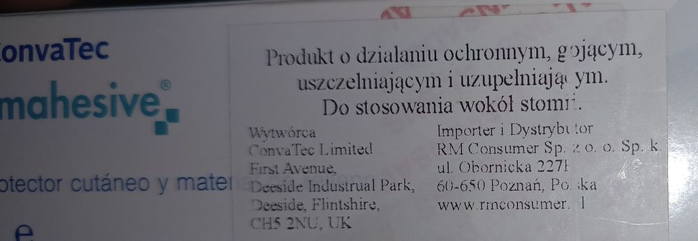 Stomahesive PASTA ConvaTec