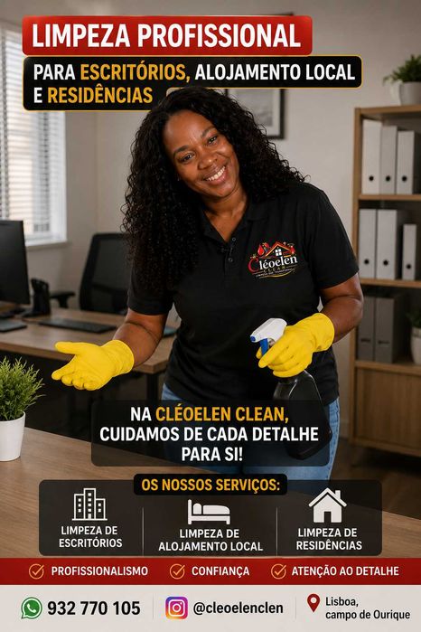 Serviços de limpezas de Alojamento local, escritório e residências Lisboa e arredores, serviço pago por horas.