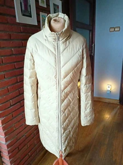 Max Mara puchowy pikowany płaszcz 34