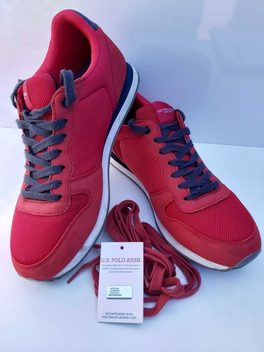 SP Sneakersy czerwone POLO US trampki soren 42