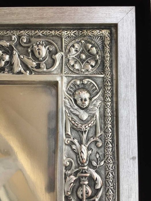 Quadro antigo chapa metal N. S. da Conceição