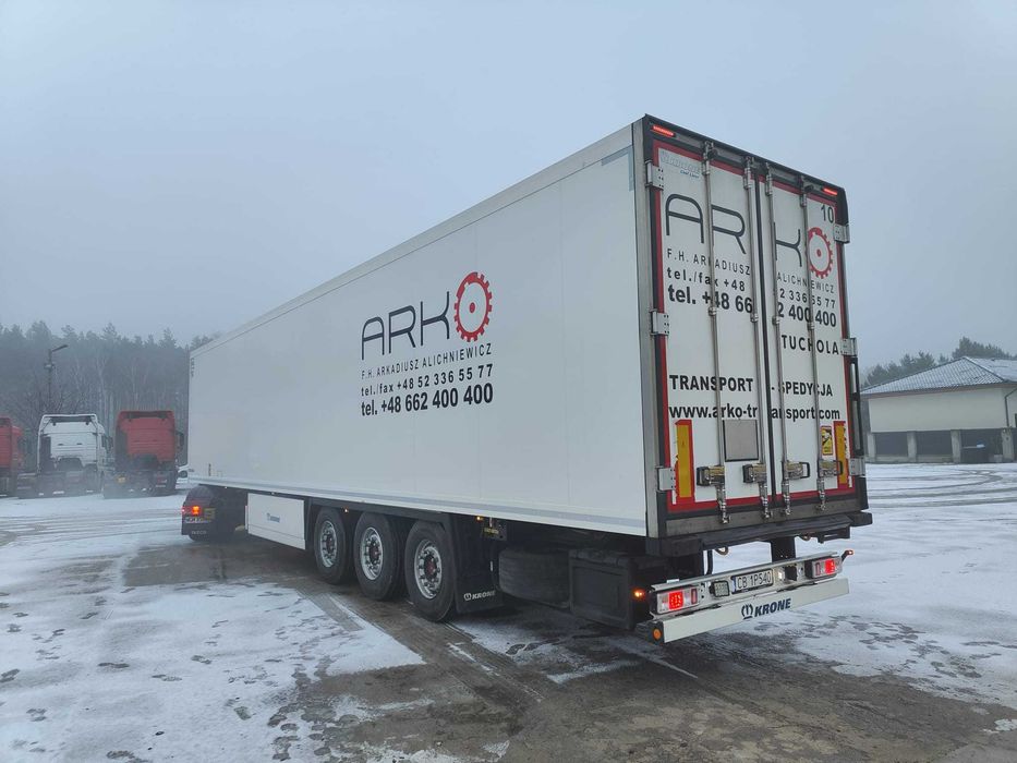 Wynajem Zestaw Ciągnik Siodłowy MAN TGX + Naczepa Chłodnia Krone