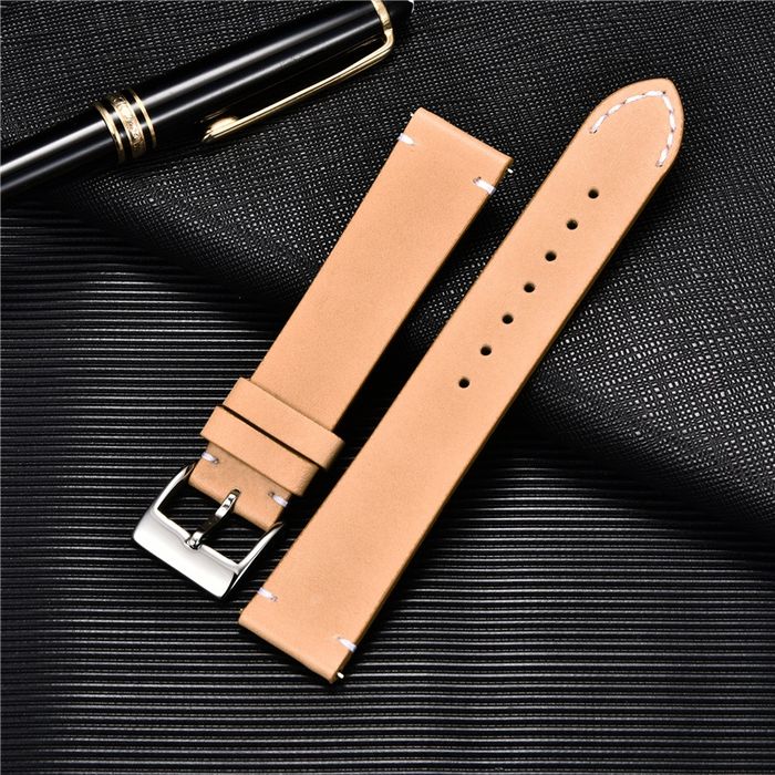 Bracelete Pele Bege 22mm