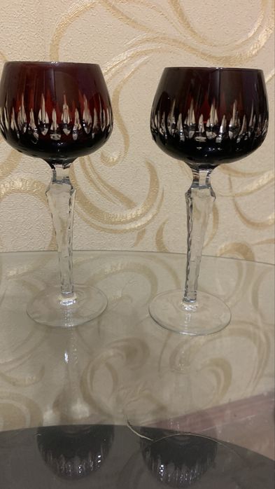 Продам винтажный хрустальный набор фужеров