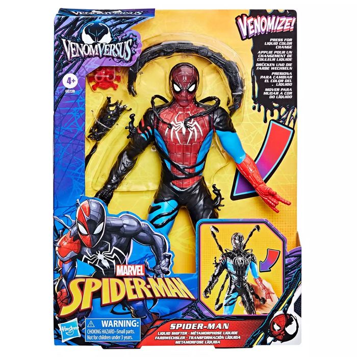 Spider Man Venomversus Spider Man Liquid Shifter, Figurka, 27 Cm. Hasbro. Nowy Produkt