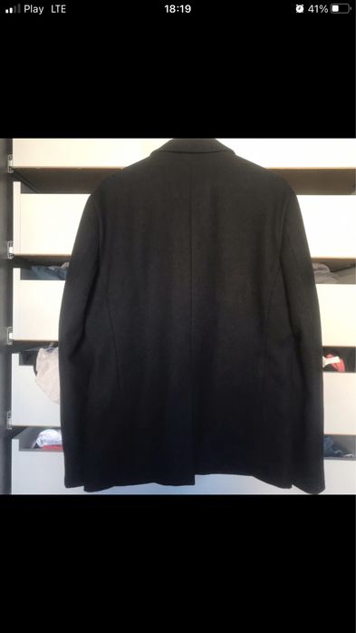 Elegancka kurtka męska typu bosmanka z domieszką wełny