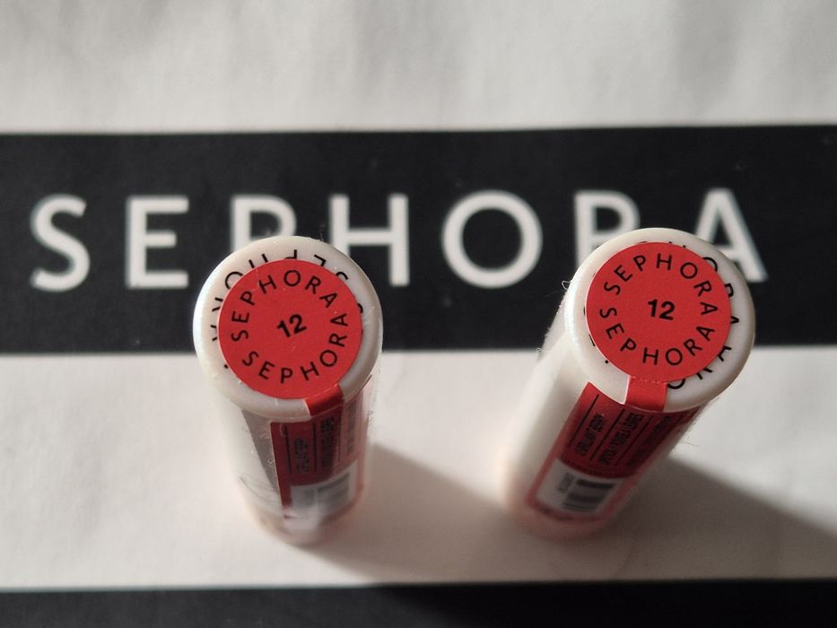 2 nowe pomadki! SEPHORA Sheer Shine szminki 2 x 3g kol. 12 BRILLIANT BERRY