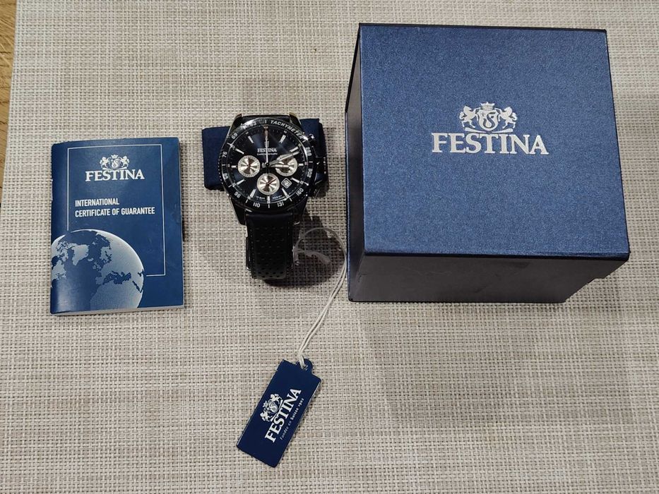 NOWY Zegarek męski Festina F20561/3 Niebieski